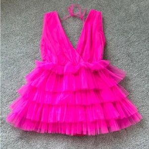 Pink Tulle Romper